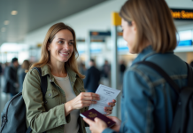 Permis international : où est-il valable ? Date, pays, informations Femme avec permis de conduire à l'aéroport