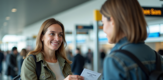 Permis international : où est-il valable ? Date, pays, informations Femme avec permis de conduire à l'aéroport